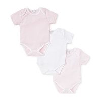 3pc Striped Onesie Set, Pink