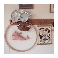 Deer Lamp, Grey