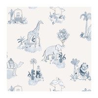Skirted Storage Bench, Malin Toile Blue