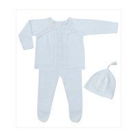 Classic Cable 3 Piece Set, Powder Blue