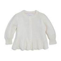 Seed Stitch Swing Cardigan, White