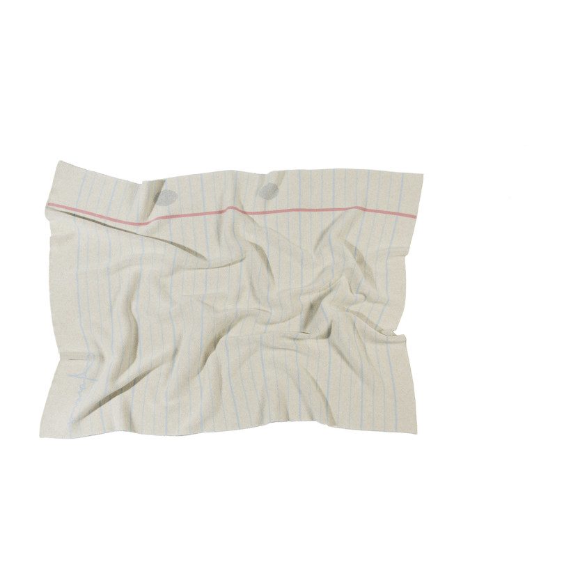 Notebook Knitted Baby Blanket, Natural Notebook Knitted Baby Blanket, Natural