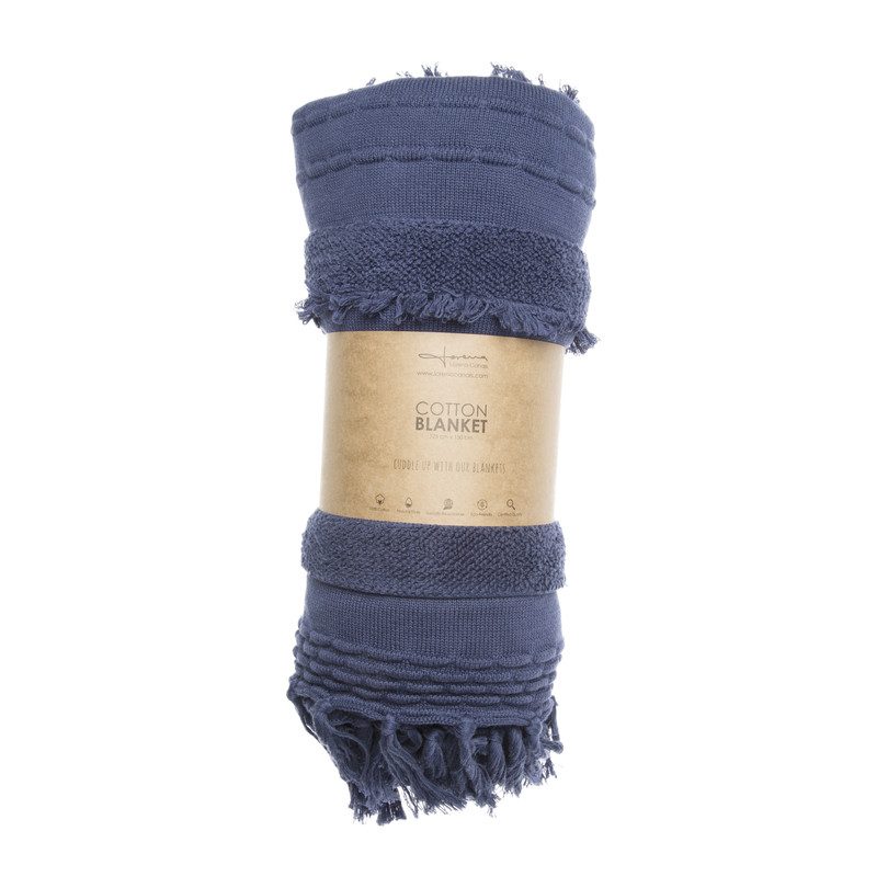 Air Knitted Blanket, Alaska Blue Air Knitted Blanket, Alaska Blue