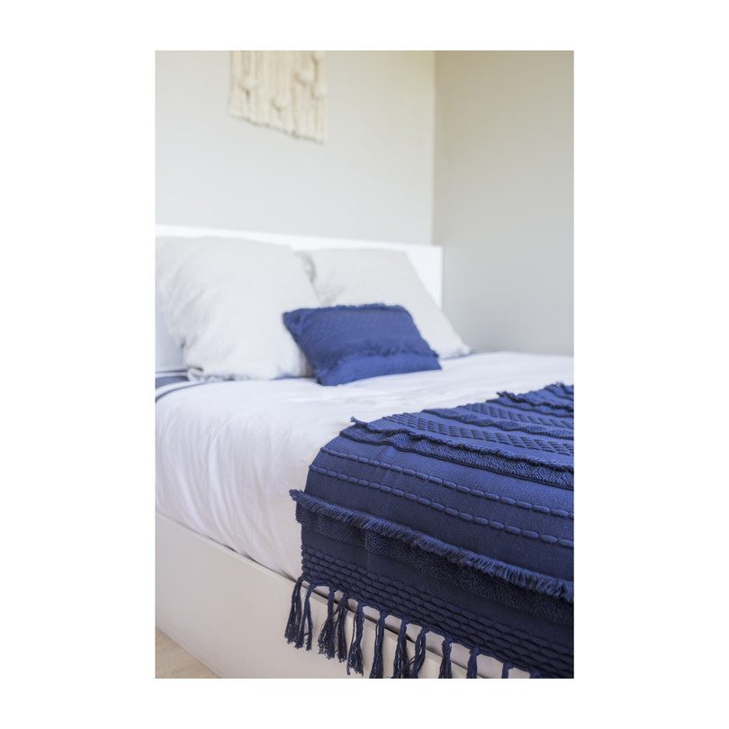 Air Knitted Blanket, Alaska Blue Air Knitted Blanket, Alaska Blue