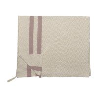 Striped Knitted Blanket, Vintage Nude
