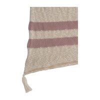 Striped Knitted Blanket, Vintage Nude