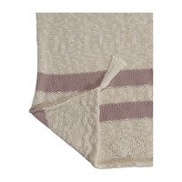 Striped Knitted Blanket, Vintage Nude