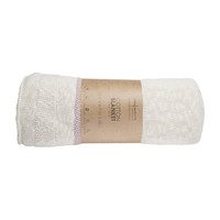 Striped Knitted Blanket, Vintage Nude