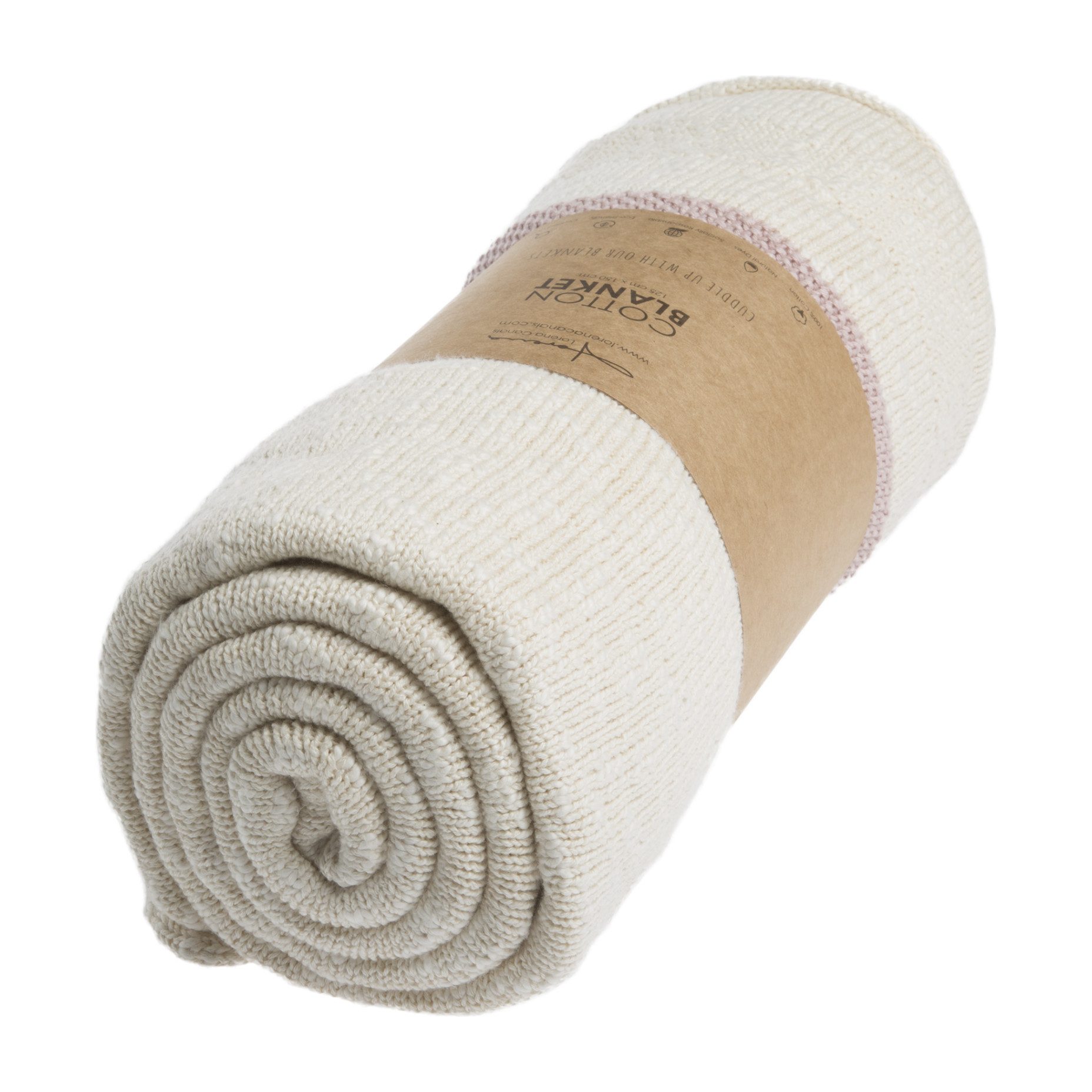 Striped Knitted Blanket, Vintage Nude Blankets & Quilts