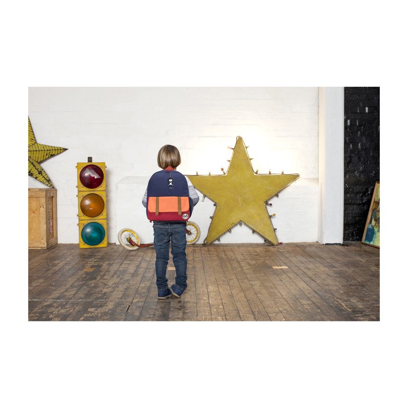 Junior Backpack, Navy Colorblock Junior Backpack, Navy Colorblock
