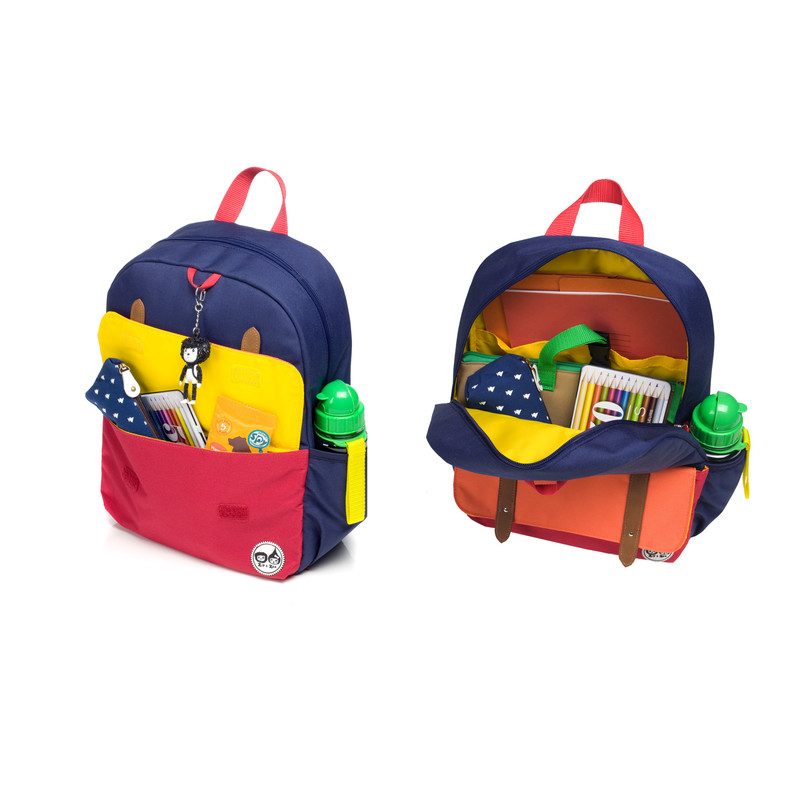 Junior Backpack, Navy Colorblock Junior Backpack, Navy Colorblock