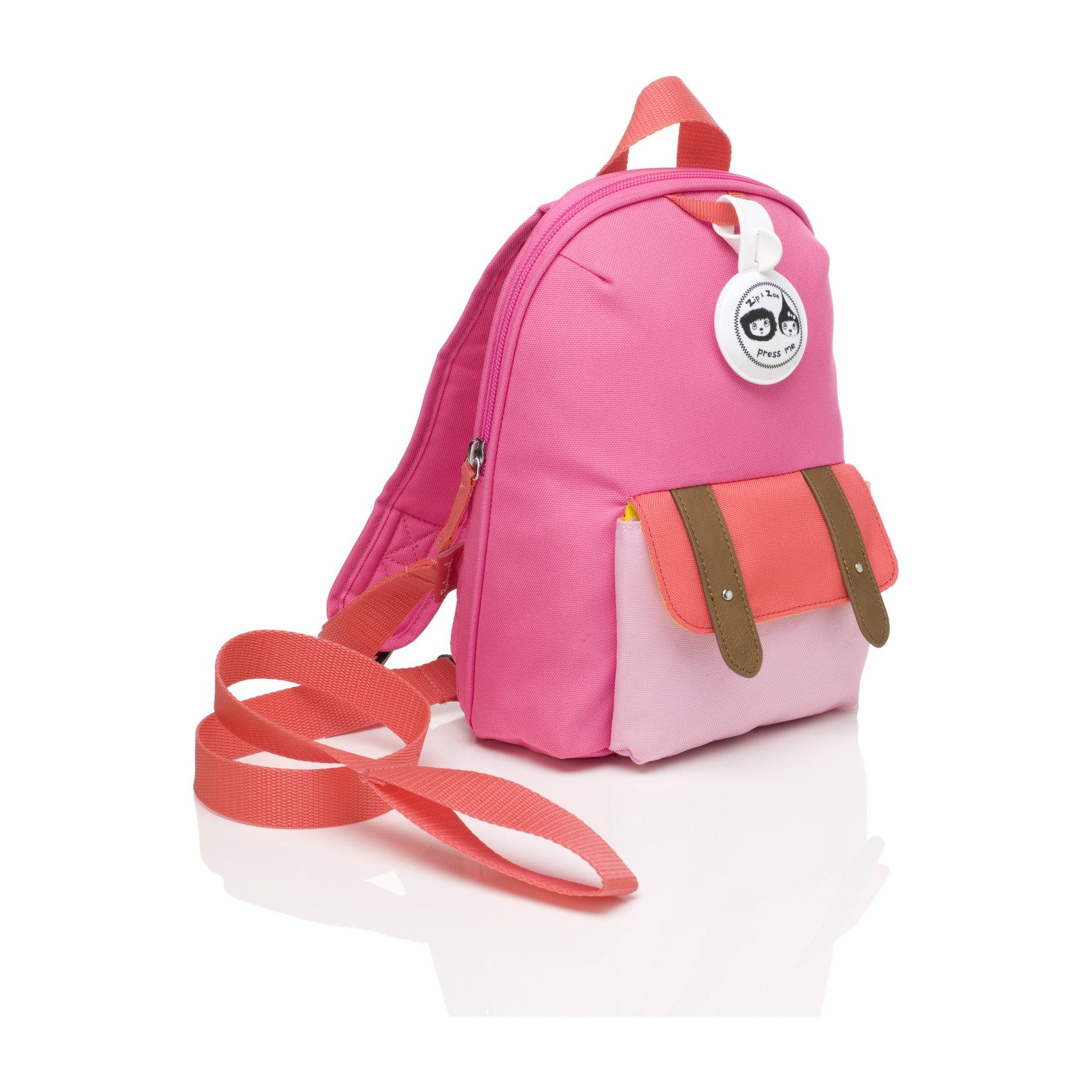 Mini Backpack, Hot Pink Colorblock - Bags - Maisonette