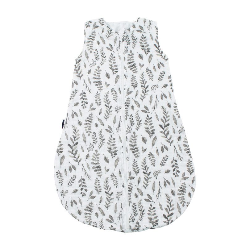 Muslin Bedtime Sleeper, Leaves Muslin Bedtime Sleeper, Leaves
