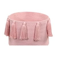 Tassels Basket, Pink