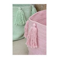 Tassels Basket, Pink