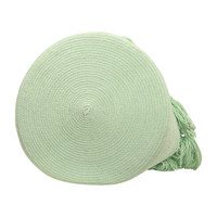 Tassels Basket, Soft Mint
