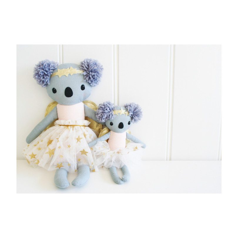 Baby Koala Angel Pink Gold Dolls And Doll Accessories Maisonette