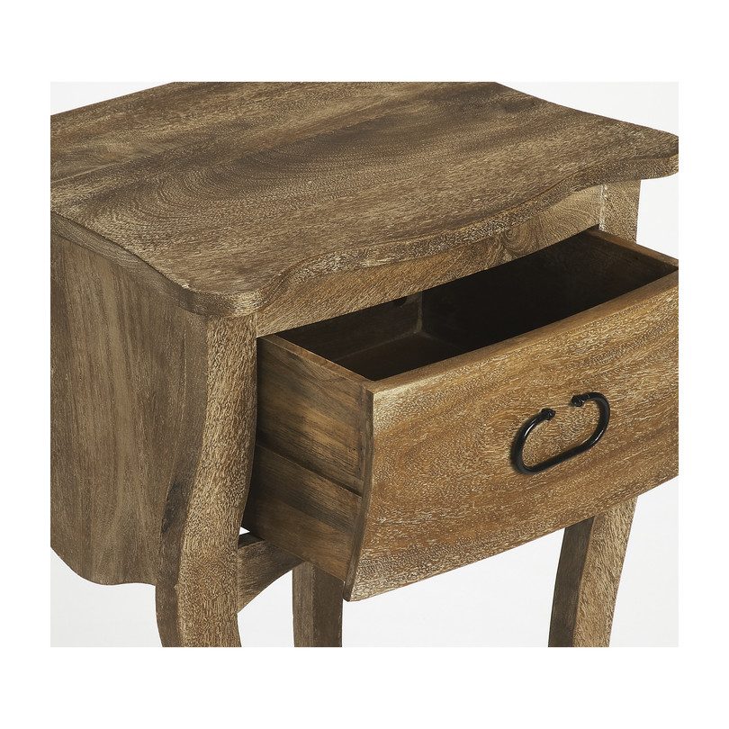 Rochelle Wooden Nightstand, Natural Rochelle Wooden Nightstand, Natural