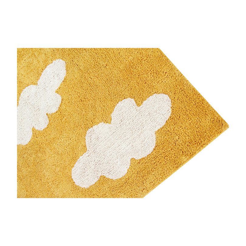 Clouds Washable Rug, Mustard Rugs