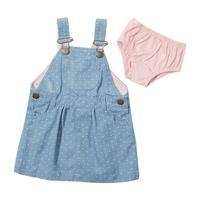 Overally Dress, Dotty Denim