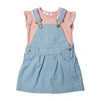 Overally Dress, Dotty Denim