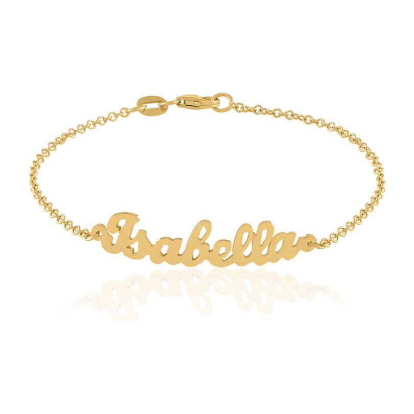 14KT Gold Nameplate Bracelet - Jewelry - Maisonette