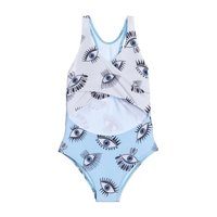 The X Cutout One Piece, Light Blue