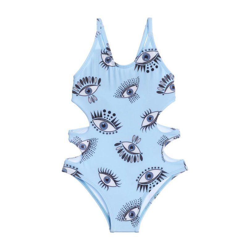 Curves Ahead One Piece, Light Blue Curves Ahead One Piece, Light Blue