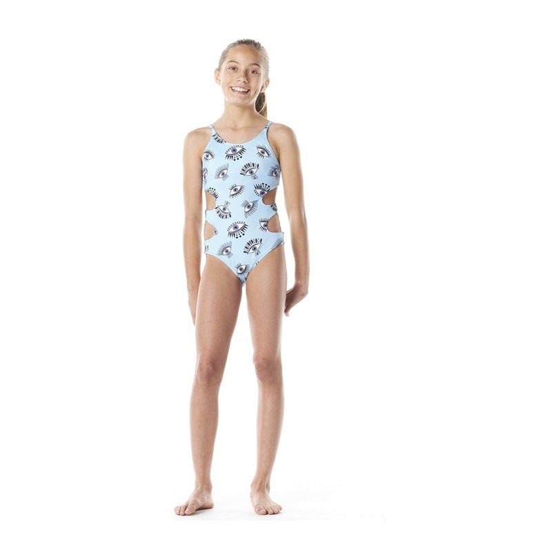 Curves Ahead One Piece, Light Blue Curves Ahead One Piece, Light Blue