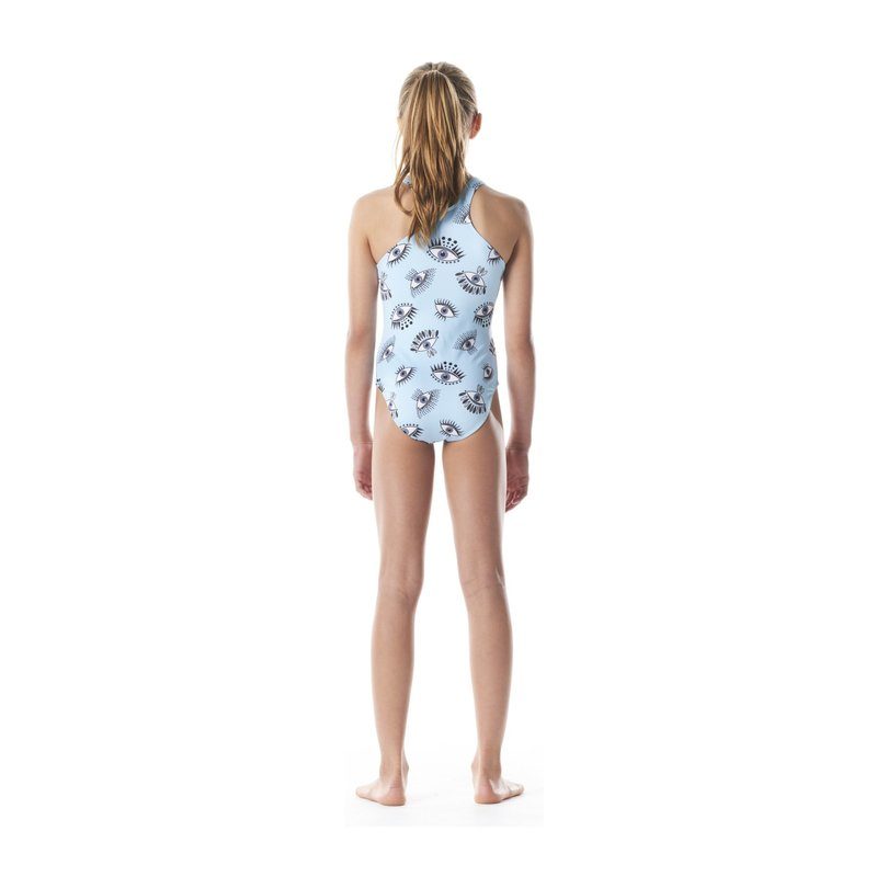 The X Cutout One Piece, Light Blue The X Cutout One Piece, Light Blue