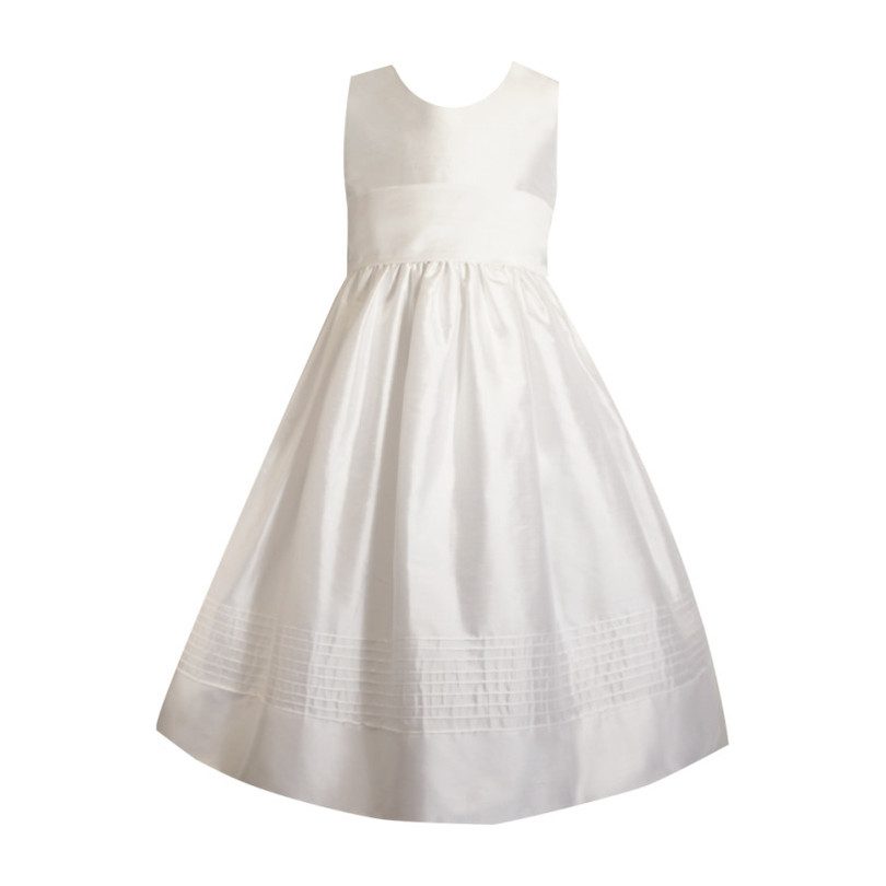 white silk midi dress