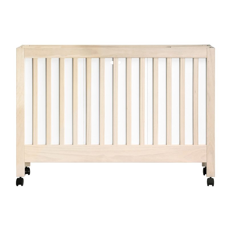 Maki Full Size Portable Folding Crib With Toddler Bed Conversion