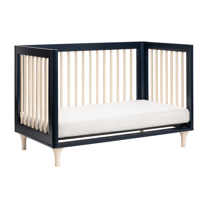 Lolly 3in1 Convertible Crib with Toddler Bed Conversion Kit, Navy