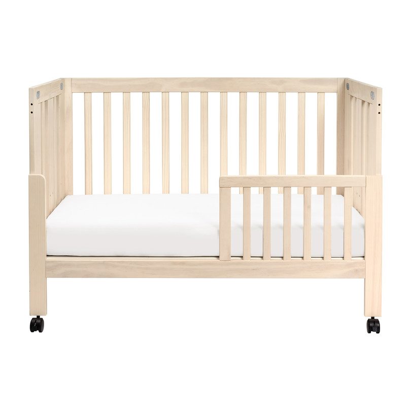 Maki FullSize Portable Folding Crib with Toddler Bed Conversion Kit