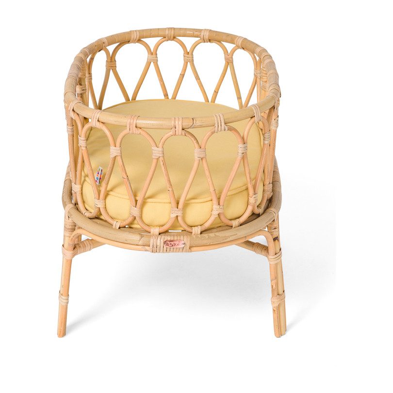 rattan doll cradle