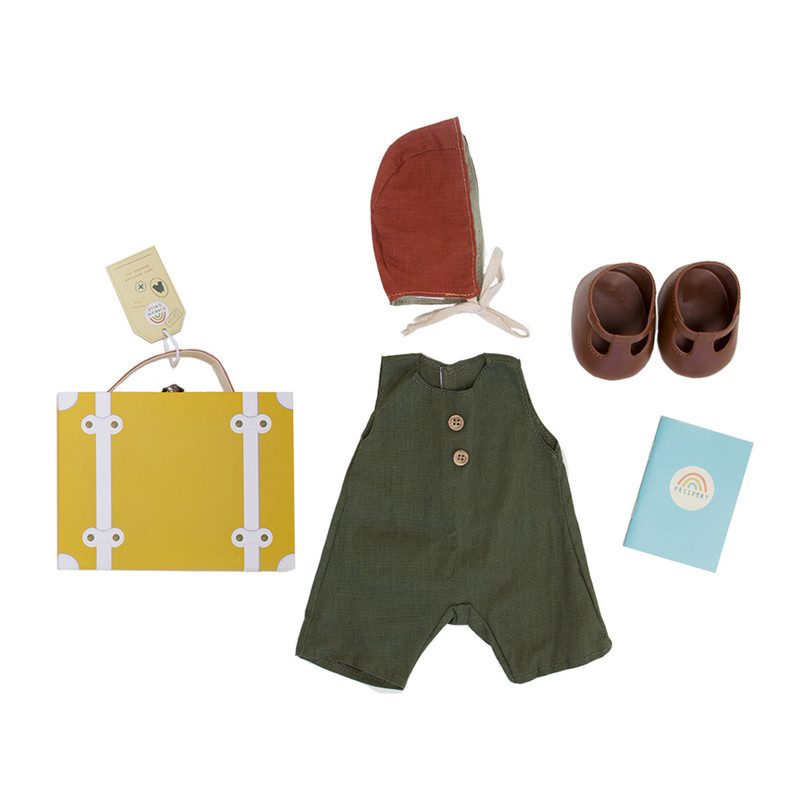 Dinkum Doll, Travel Togs Mustard Dolls & Doll Accessories
