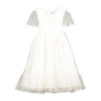 Poppy White Star Tulle Girls Party Dress