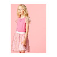 Bop Pink Star Tulle Girls Party Skirt