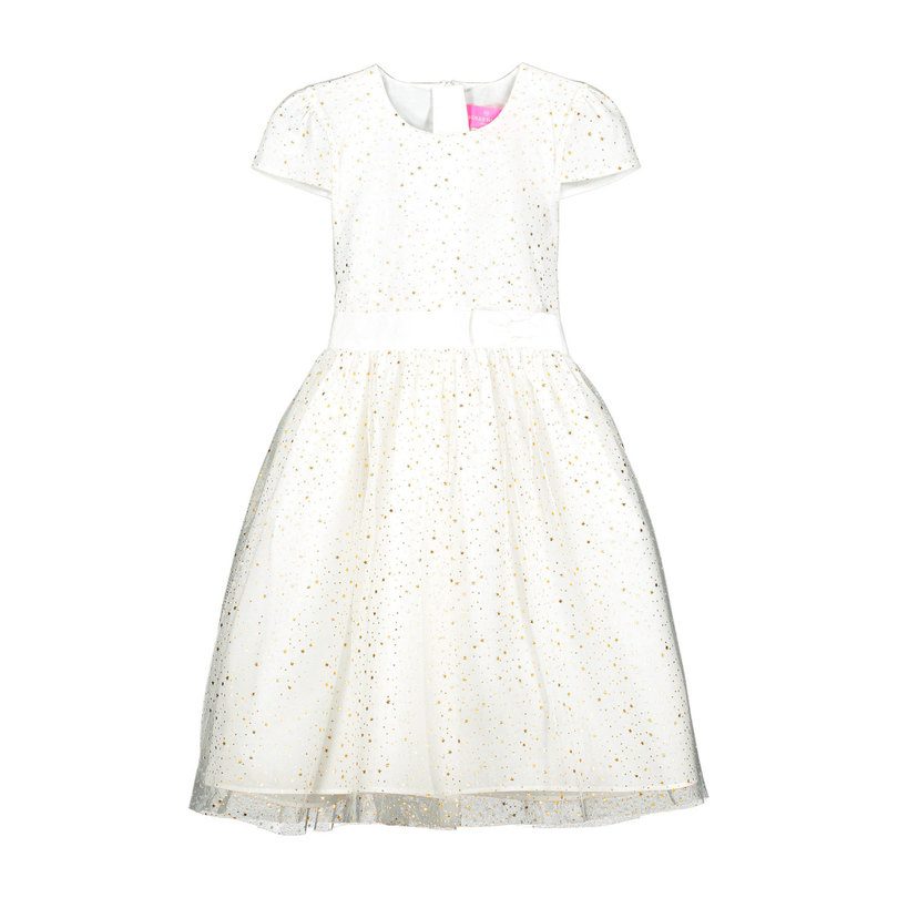 Sienna White Tulle Star Girls Party Dress Sienna White Tulle Star Girls Party Dress