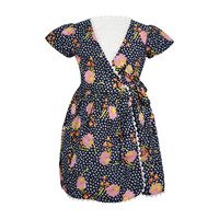 Charlotte Wrap Dress, Floral Print