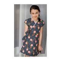 Charlotte Wrap Dress, Floral Print
