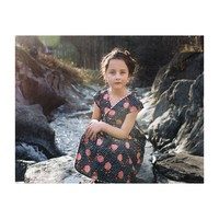 Charlotte Wrap Dress, Floral Print