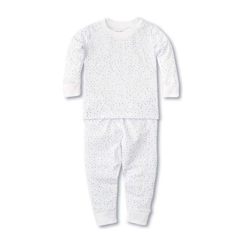 Infant Pajama Set, White & Blue Infant Pajama Set, White & Blue