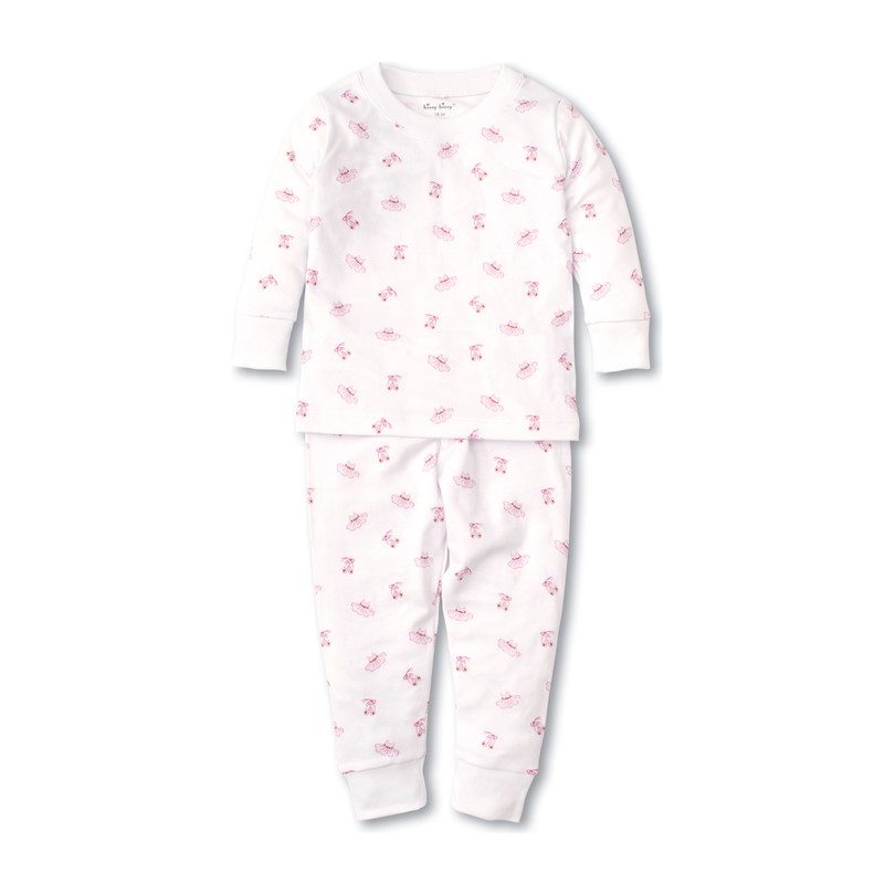 Ballet Slippers Toddler Pajama Set, Pink Sleepwear