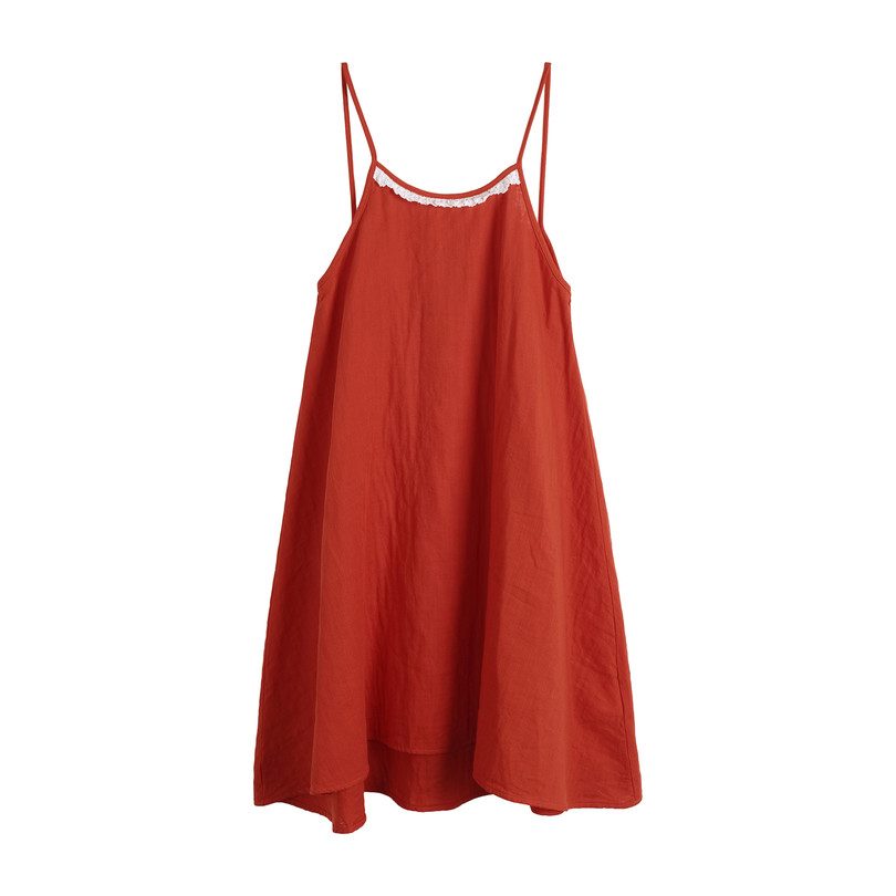 Assuncao Dress, Red - Dresses - Maisonette