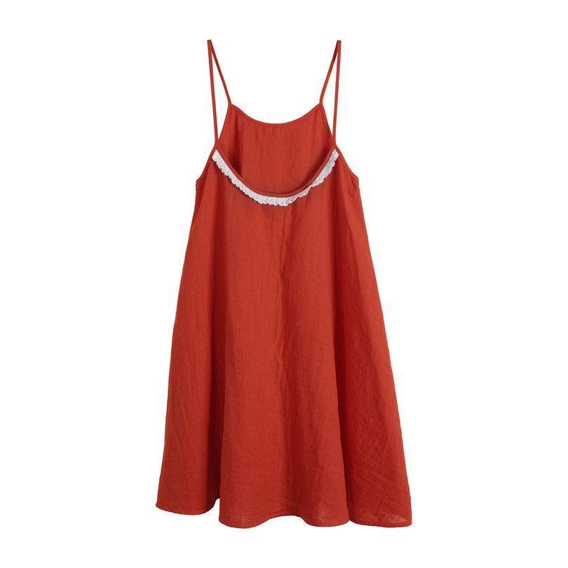 Assuncao Dress, Red - Dresses - Maisonette