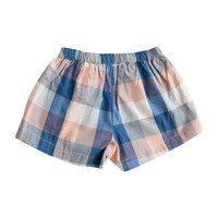 Blue Chex Begonia Shorts