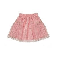 Nora Glitter Tulle Party Skirt, Rose Gold