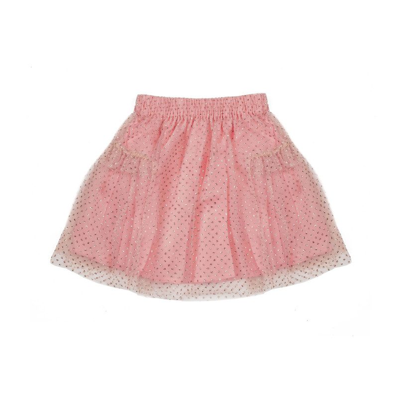 Nora Glitter Tulle Party Skirt, Rose Gold Nora Glitter Tulle Party Skirt, Rose Gold
