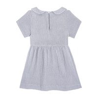 Eloise Baby Dress, Dusty Blue Muslin